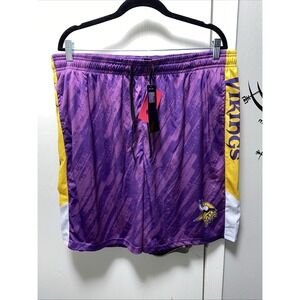 Nwt FOCO Minnesota Vikings NFL Purple Static Mesh Shorts 3xl